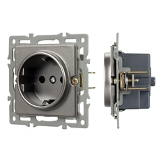 Изображение Механизм электрической розетки SCT-GP-MEU-PL-GR (250V, 16A) (Arlight, -)